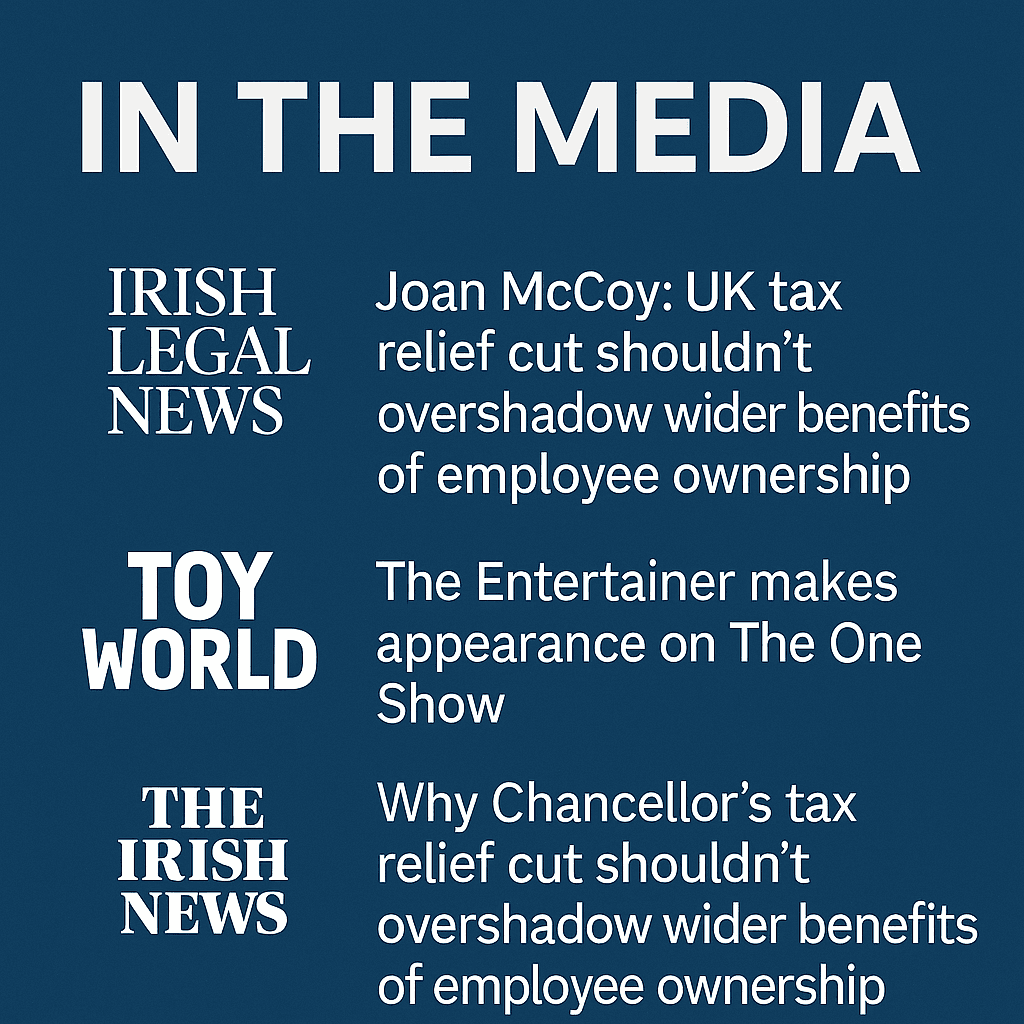 In the media: Irish Legal, Toy World, The Irish News